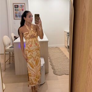 FARM Rio Halter Cutout Maxi Dress - NWT - XS